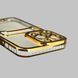Чехол для Apple iPhone 13 Pro с золотой окантовкой с карманом для карт на айфон 13 про золотой 0013005 фото 5