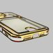 Чохол для Apple iPhone 16 із золотою окантовкою з кишенькою для карток на айфон 16 золотий 0013028 фото 6