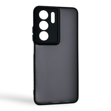 Чехол для Realme C75 черный матовый полупрозрачный (бампер, защита камеры) 0062256 фото