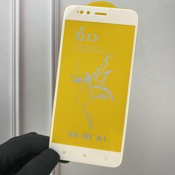 Захисне скло 6D OG для телефона Xiaomi Mi 5X протиударне повноекранне на сяомі мі 5х біле 0000673 фото