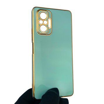 Чехол для Xiaomi Redmi Note 10 Pro 4G с защитой камеры с золотой окантовкой сяоми редми нот 10 про бирюзовый gs1 0019969 фото