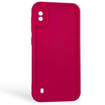 Чехол силиконовый Soft Touch для Samsung Galaxy A10 малиновый (Полная защита камеры) 0054017 фото