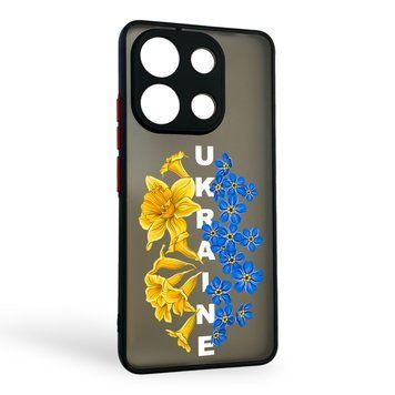 Чохол для телефона Xiaomi Redmi Note 13 4G с 3D принтом патріотичним із захистом камери на сяомі редмі нот 13 4г чорний 0038092 фото