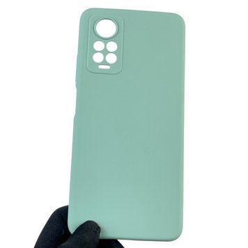 Чехол для Xiaomi Redmi Note 11 Pro 4G силиконовый с микрофиброй на сяоми редми нот 11 про 4г бирюзовый 0032678 фото