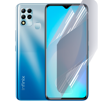 Плівка гідрогелева для Infinix Hot 11 G37 глянцева протиударна на інфінікс Hoт 11 г37 прозора 0035236 фото