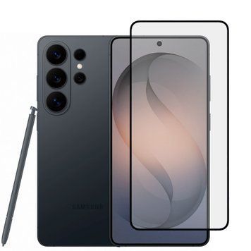 Защитное стекло для телефона Samsung Galaxy S26 Ultra противоударное на весь экран прозрачное с черной рамкой 0053817 фото