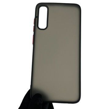 Чохол для Samsung Galaxy A70 (SM-A705F) матовий з високими бортами з захистом камери на самсунг а70 чорний 0012145 фото