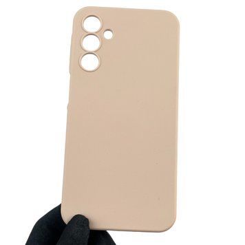 Чохол для Samsung Galaxy A15 (SM-A155M) силіконовий з мікрофіброю нековзний на самсунг а15 пудровий 0031837 фото