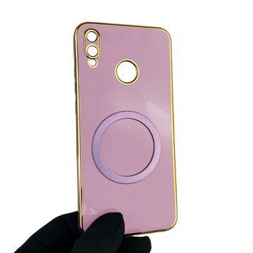 Чехол для Huawei Honor 8X JSN-L21 с кольцом MagSafe с золотой окантовкой на хуавей хонор 8х черничный gs1 0021253 фото