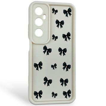 Чохол силіконовий Soft Touch з 3D принтом для Realme C65 молочний (Повний захист камери) 0057531 фото