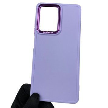 Чохол для Xiaomi Poco X5 Pro 5G матовий з високими бортами з мікрофіброю на сяомі поко х5 про 5г бузковий 0002268 фото