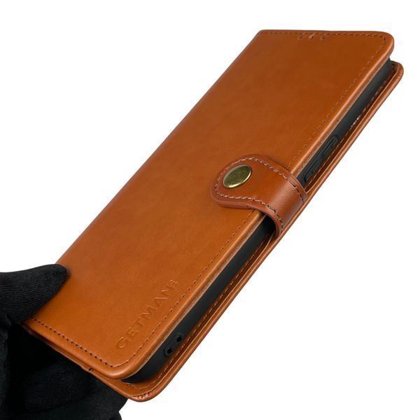 Чехол-книжка для Tecno Spark 7 (KF6n) с магнитной застежкой с подставкой на техно спарк 7 коричневая 0011975 фото