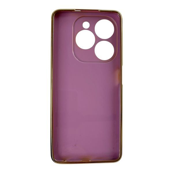 Чохол для TECNO Spark Go 2024 (BG6) з принтом золоті метелики глянцевий із захистом камери із золотою окантовкою 0059491 фото