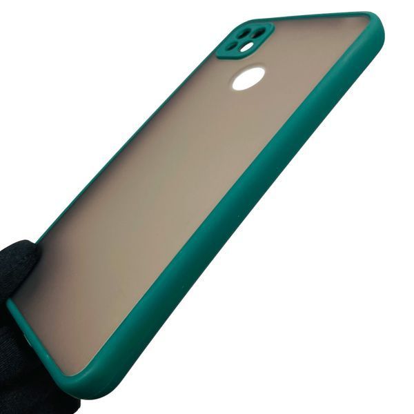 Чохол для Xiaomi Redmi 9C протиударний матовий з високими бортами із захистом камери на сяомі редмі 9с темно-зелений 0000949 фото
