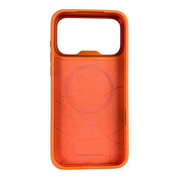Чехол Kajsa Resort Gradient Stripe для iPhone 17 Pro Max оранжевый Orange Plus (MagSafe, металлическое кольцо камеры, премиум) 0062056 фото