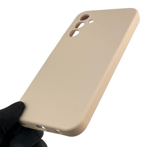Чохол для Samsung Galaxy A15 (SM-A155M) силіконовий з мікрофіброю нековзний на самсунг а15 пудровий 0031837 фото