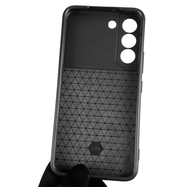 Чохол для Samsung Galaxy S22 (SM-S901B) броньований з кільцем зі шторкою на самсунг з22 чорний 0007929 фото