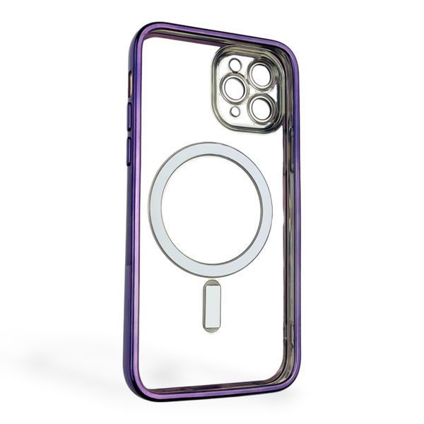 Чехол для Apple iPhone 11 Pro с линзами на камере с MagSafe на айфон 11 про фиолетовый 0034356 фото