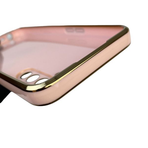 Чохол для Realme 6 з кільцем MagSafe із золотою окантовкою на реалмі 6 пудровий gs1 0022245 фото