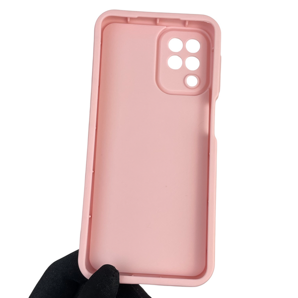 Чохол силіконовий Soft Touch з 3D принтом жіночим для Samsung Galaxy M32 4G (SM-M325F) пудровий (Повний захист камери) 0042685 фото