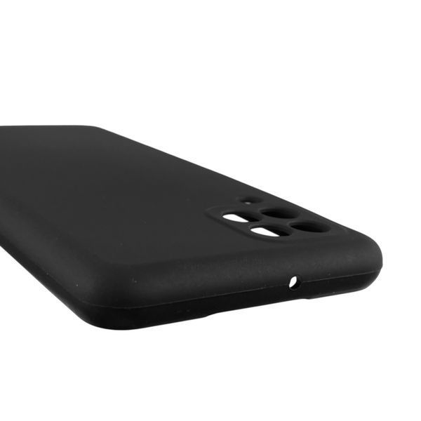 Чехол для Samsung Galaxy M22 4G (SM-M225F) силиконовый с микрофиброй нескользящий на самсунг м22 4г черный 0032129 фото