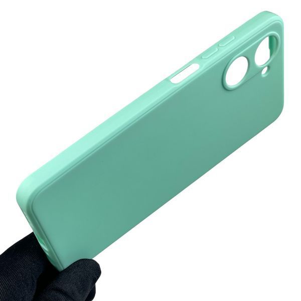 Чохол для Realme 10 4G з квадратними гранями із захистом камери на реалмі 10 4г м'ятний 0012476 фото