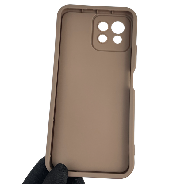 Чехол силиконовый Soft Touch с 3D принтом для Xiaomi Mi 11 Lite коричневый (Полная защита камеры) 0042111 фото