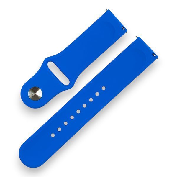 Ремешок силиконовый 22 мм для TicWatch E (1st gen) синий 0056997 фото