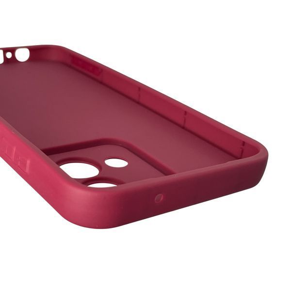 Чохол силіконовий Soft Touch з 3D принтом милий ведмедик для Motorola Moto G84 (PAYM0011RS) бордовий (Повний захист камери) 0044742 фото