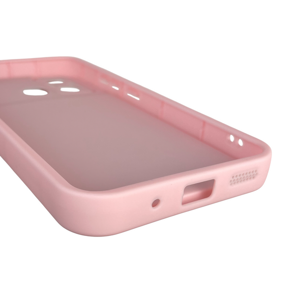 Чохол силіконовий Soft Touch з 3D принтом Майнкрафт для Xiaomi Poco C55 рожевий (Повний захист камери) 0041434 фото