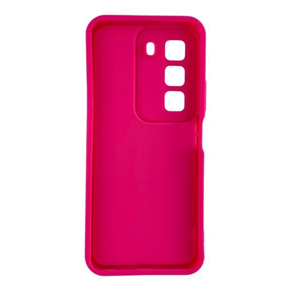 Чехол силиконовый Soft Touch для Infinix Hot 50 (X6882) малиновый (Полная защита камеры) 0054456 фото
