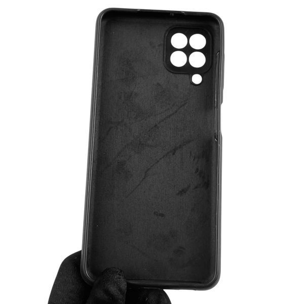 Чехол для Samsung Galaxy M22 4G (SM-M225F) силиконовый с микрофиброй нескользящий на самсунг м22 4г черный 0032129 фото