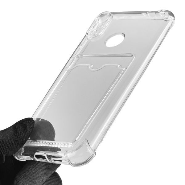 Чехол для Xiaomi Redmi Note 7 с бронь углами с карманом для карточек k-pop на сяоми редми нот 7 прозрачный 0000294 фото