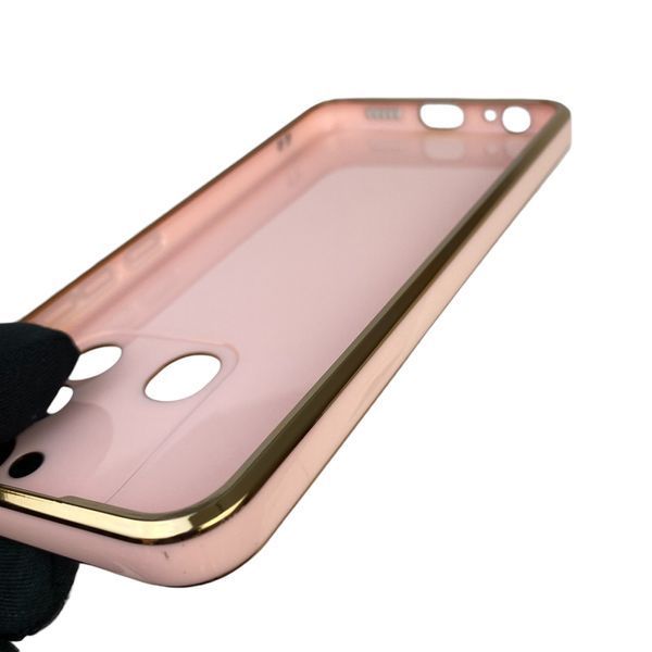 Чехол для Tecno Spark Go KG5m с защитой камеры с золотой окантовкой на техно спарк го пудровый gs1 0020241 фото