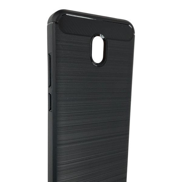 Чехол для телефона Xiaomi Redmi 8a карбоновый противоударный с высокими бортами черный 0052341 фото