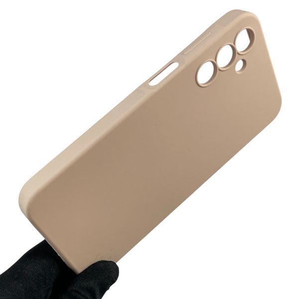 Чохол для Samsung Galaxy A15 (SM-A155M) силіконовий з мікрофіброю нековзний на самсунг а15 пудровий 0031837 фото