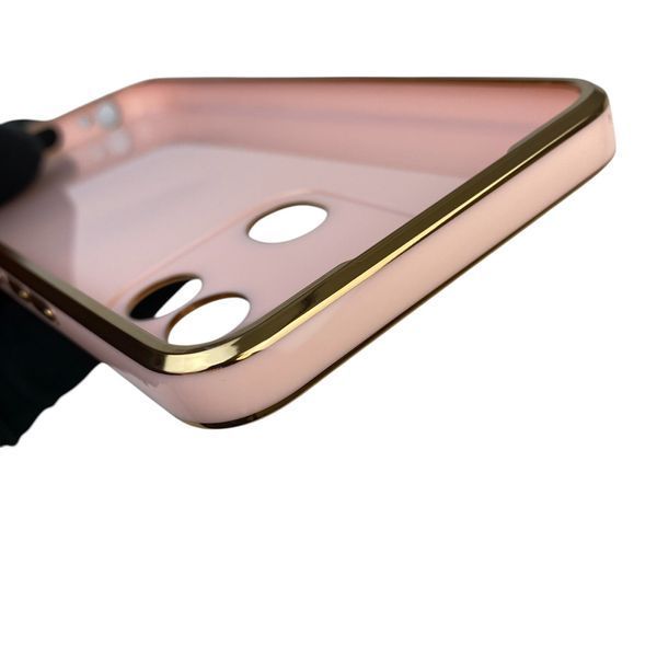 Чехол для Tecno Spark Go KG5m с защитой камеры с золотой окантовкой на техно спарк го пудровый gs1 0020241 фото