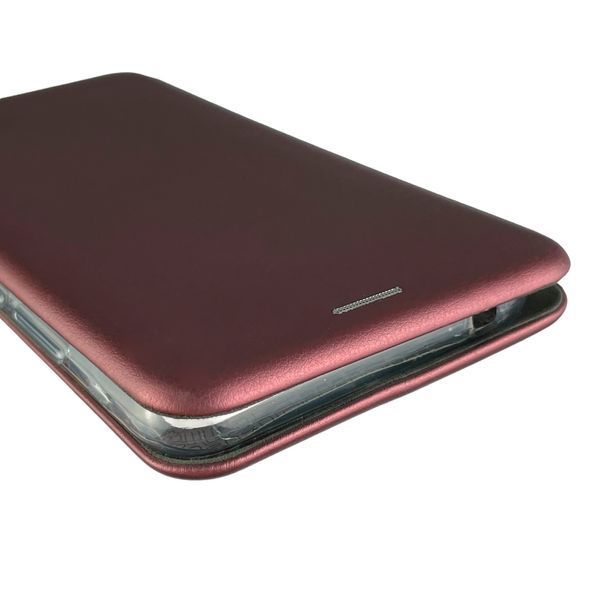 Чехол-книжка для Xiaomi POCO C40 с подставкой на сяоми поко с40 бордовая 0000498 фото