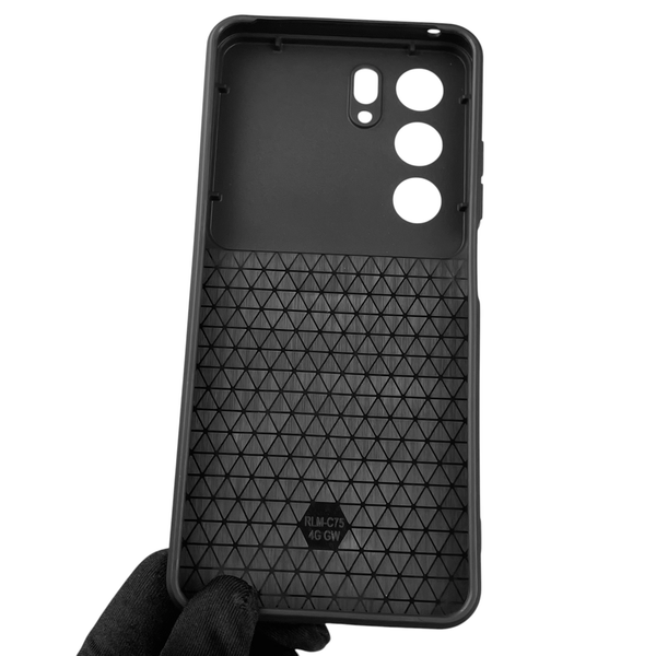 Чохол для Realme C75 броньований з кільцем-тримачем підставкою зі шторкою на реалмі с75 чорний rg1 0015680 фото