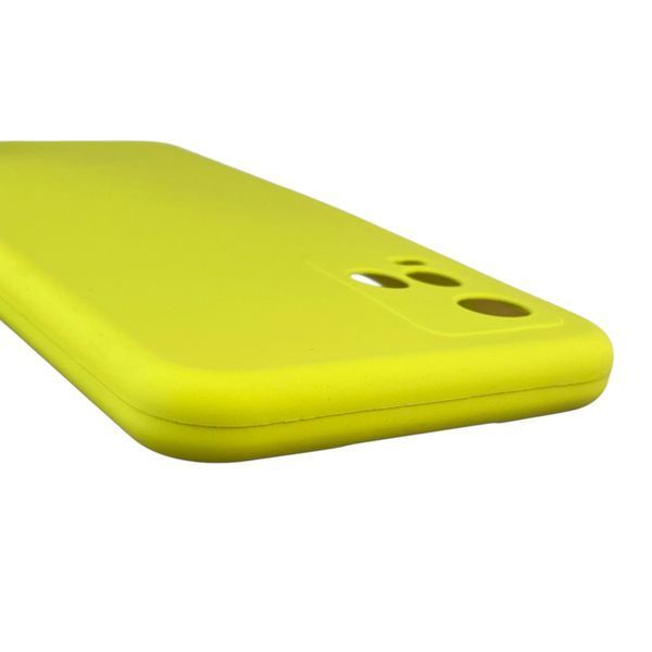 Чехол для Vivo Y21 силиконовый с микрофиброй нескользящий на виво у21 желтый 0032325 фото