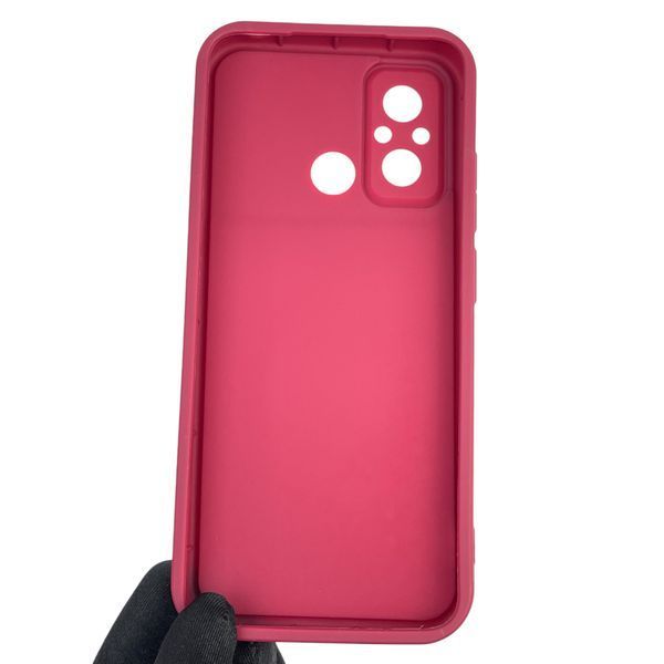 Чехол силиконовый оригинальный Soft Touch с 3D принтом мема сибу для Xiaomi Poco C55 бордовый (Полная защита камеры) 0047748 фото