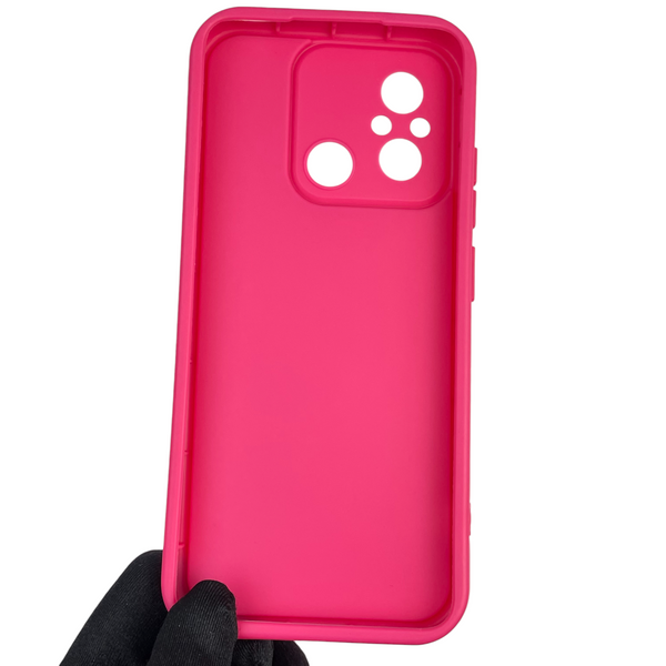 Чохол силіконовий Soft Touch з 3D принтом для Xiaomi Redmi 11A малиновий (Повний захист камери) 0040952 фото