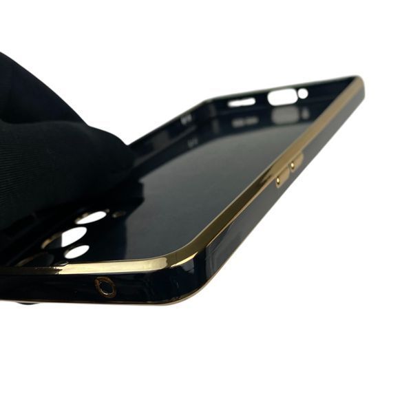 Чехол для OnePlus 9RT с кольцом-подставкой с золотой окантовкой на ванплас 9рт черный gs1 0020417 фото