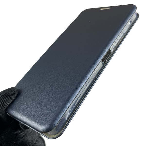 Чохол-книжка для Xiaomi Redmi A3 з підставкою на сяомі редмі а3 темно-синя 0004109 фото