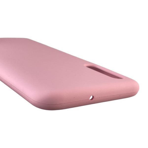Чохол для Samsung Galaxy A50 (SM-A505F) силіконовий з мікрофіброю нековзний на самсунг а50 рожевий 0031974 фото