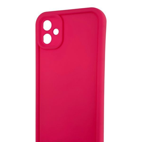 Чехол силиконовый Soft Touch для Samsung Galaxy A04e (A042F) малиновый (Полная защита камеры) 0053967 фото