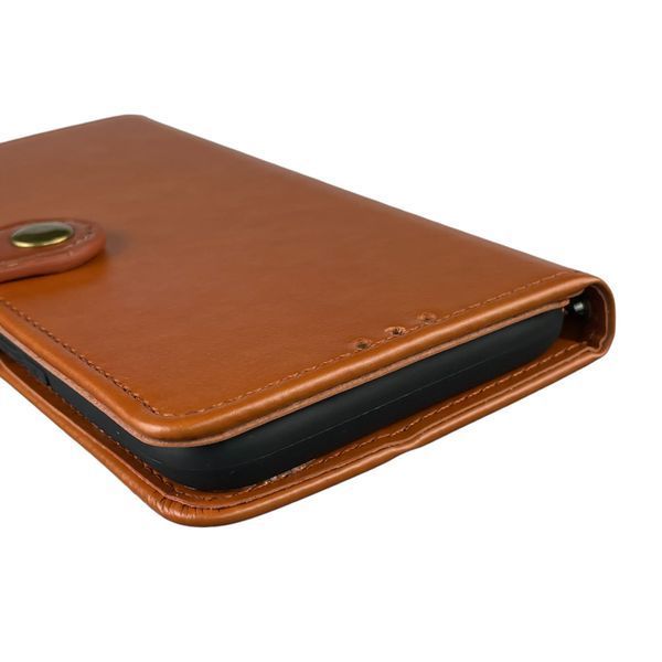 Чехол-книжка для Tecno Spark 7 (KF6n) с магнитной застежкой с подставкой на техно спарк 7 коричневая 0011975 фото