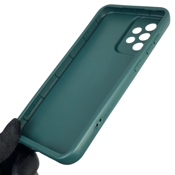 Чехол силиконовый Soft Touch с 3D принтом женским для Samsung Galaxy A52 4G (SM-A525) темно-зеленый (Полная защита камеры) 0042790 фото