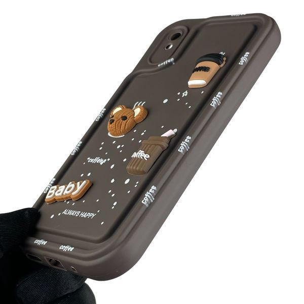 Чехол для Xiaomi Redmi 9A с 3д рисунком детский женский объёмный на сяоми редми 9A коричневый 0013368 фото