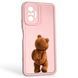 Чохол силіконовий оригінальний Soft Touch з 3D принтом кумедний тед ведмідик для Xiaomi Redmi Note 10 Pro пудровий (Повний захист камери) 0048984 фото 1